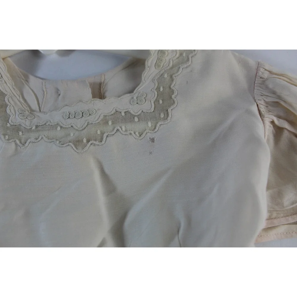 Vintage Little Girls Toddler Farm Dress 3T Barn Find Tie Around back